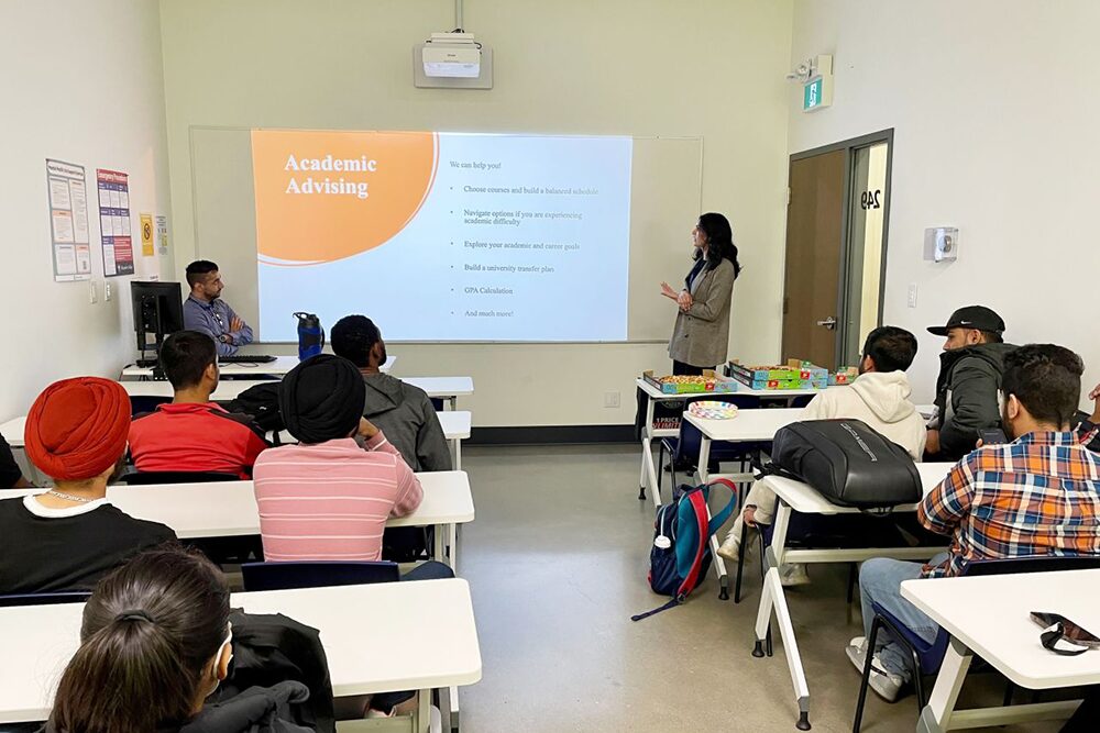 academic advising workshop hosted by amanpreet and sunny