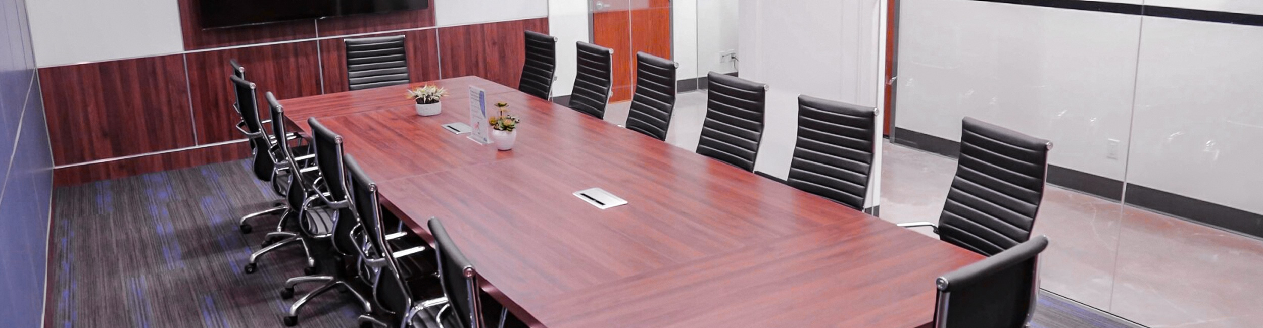 Interior shot of the Alexander College boardroom