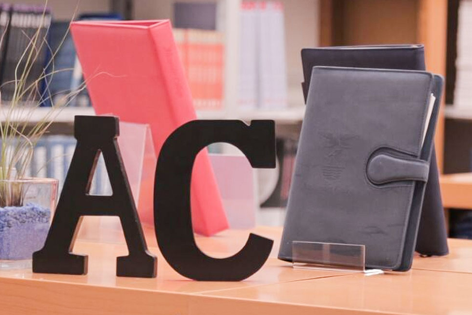 picture of the bookstore featuring notebooks