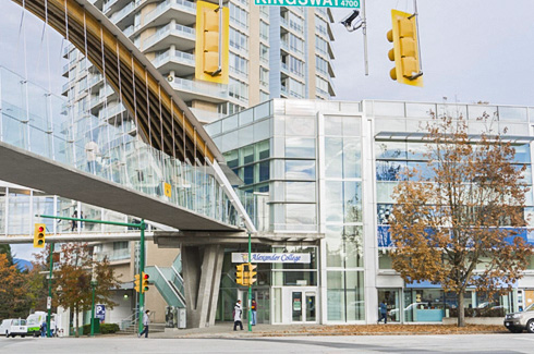 Exterior shot of Alexander College Burnaby
