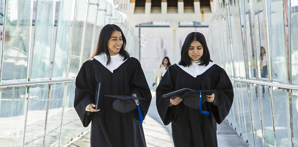 two graduating students