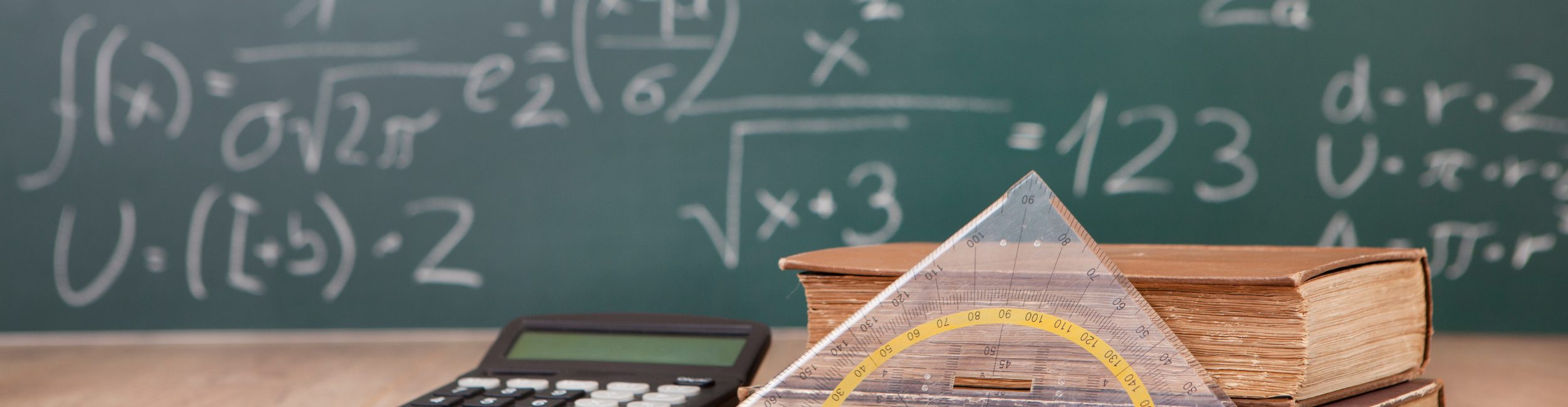 A blackboard full of math equations