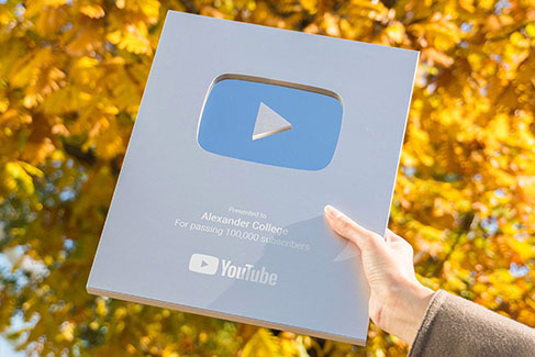 YouTube Silver Play Button Award