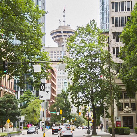 A photo of downtown Vancouver