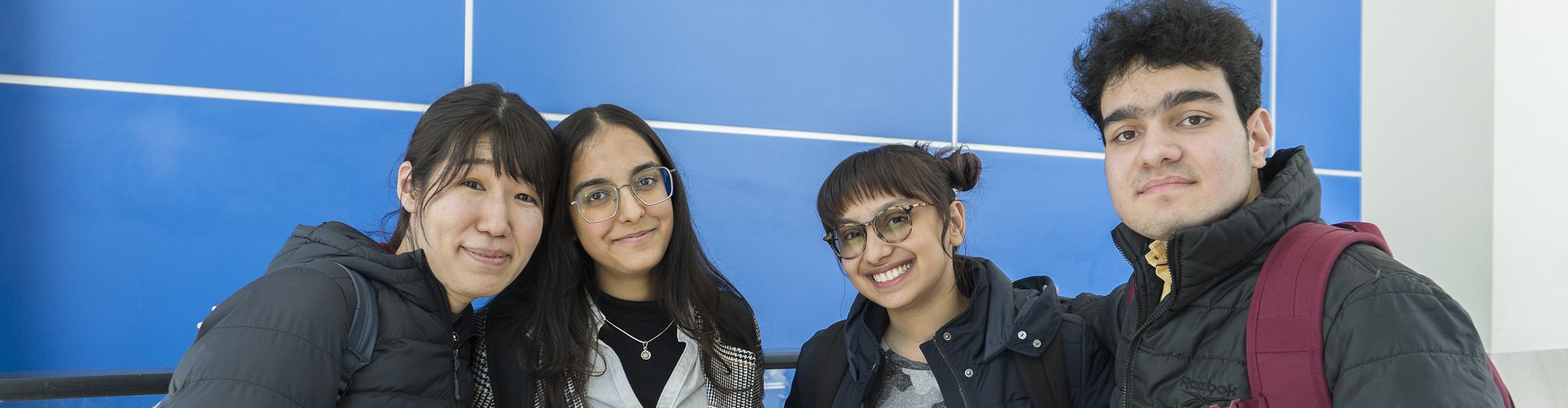 Smiling group of students