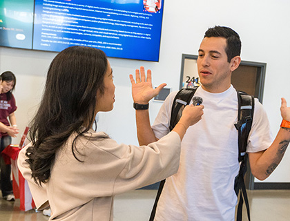interviewing a new student