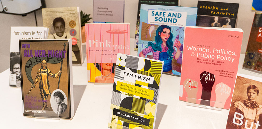 International Women's Day book display