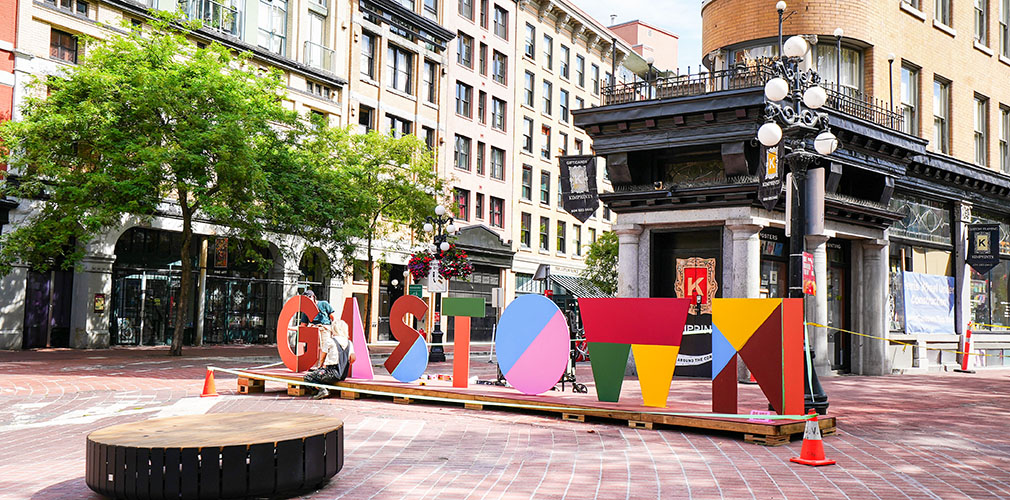 Maple Tree Square in Gastown