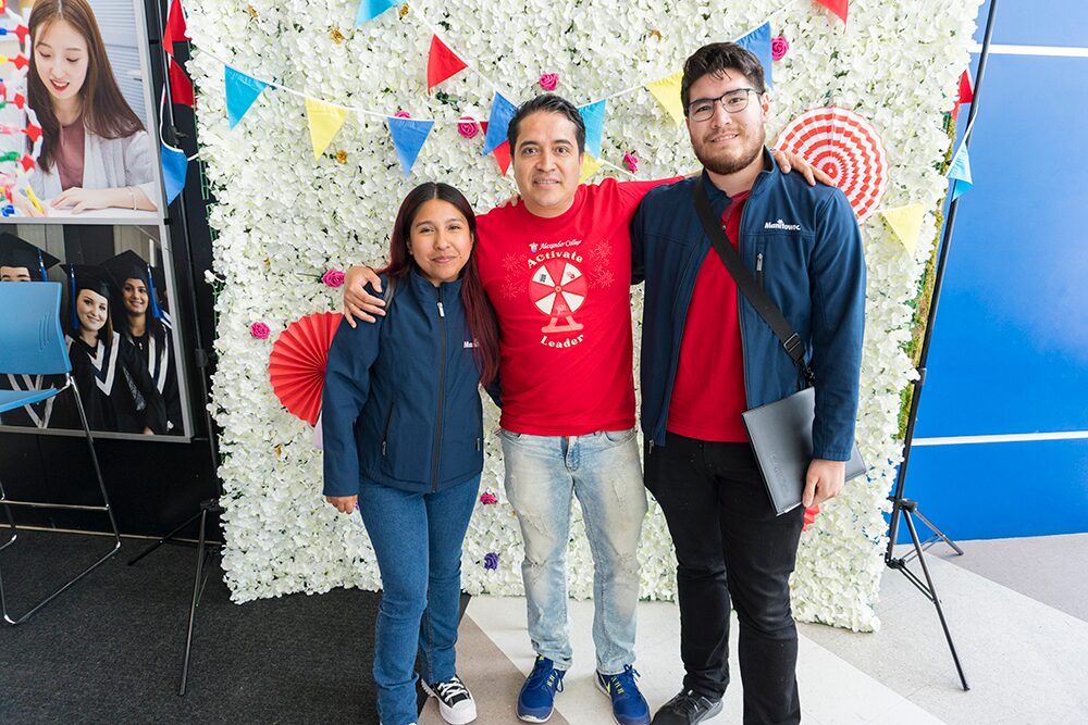 NSO staff with students