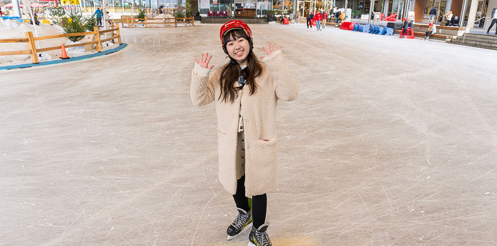 Sara ice skating