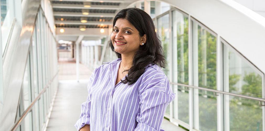 Swati smiling
