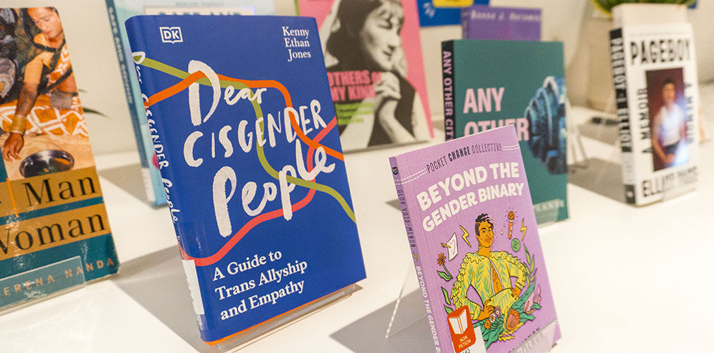 Transgender Visibility Day library display