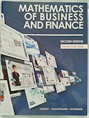 Mathematics of Business and Finance