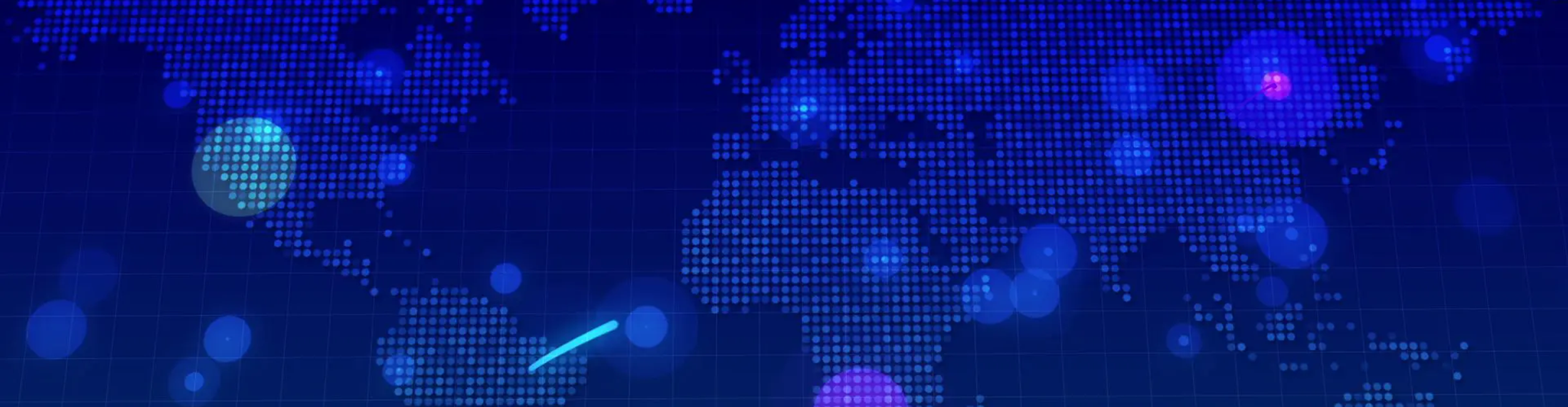 abstract digital map of the world